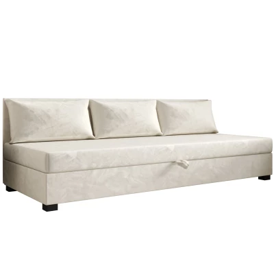 Jednolôžková posteľ 100x195 ZAJDA BIZ 2 s úložným priestorom - ecru