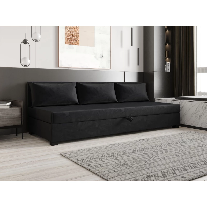 Jednolôžková posteľ 120x195 ZAJDA BIZ 2 s úložným priestorom - grafitová