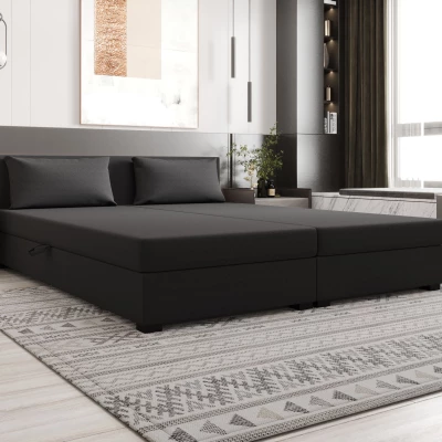 Manželská posteľ 180x200 ZAJDA DOUBLE 1 s úložným priestorom - šedá