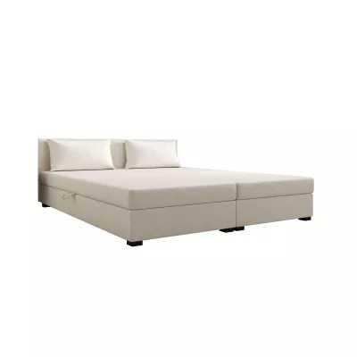 Manželská posteľ 180x200 ZAJDA DOUBLE 1 s úložným priestorom - ecru