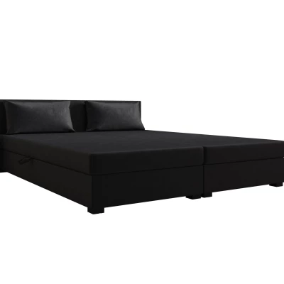 Manželská posteľ 180x200 ZAJDA DOUBLE 1 s úložným priestorom - grafitová