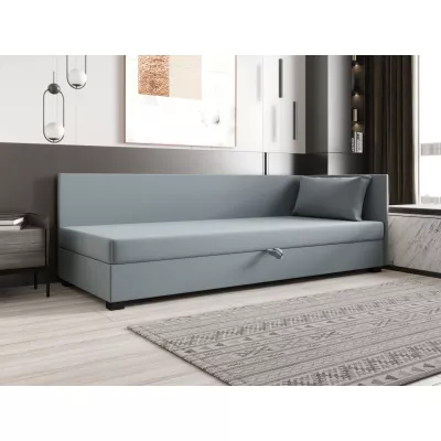 Jednolôžková posteľ 80x195 ZAJDA PLUS 1 s úložným priestorom - modrošedá