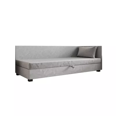 Jednolôžková posteľ 100x195 ZAJDA PLUS 1 s úložným priestorom - svetlo šedá