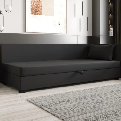 Jednolôžková posteľ 80x195 ZAJDA PLUS 2 s úložným priestorom - šedá