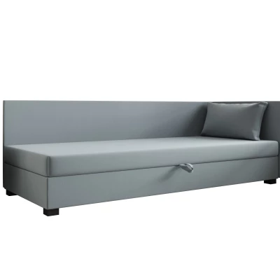 Jednolôžková posteľ 110x195 ZAJDA PLUS 2 s úložným priestorom - modrošedá