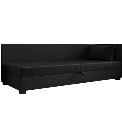 Jednolôžková posteľ 80x195 ZAJDA PLUS 2 s úložným priestorom - grafitová