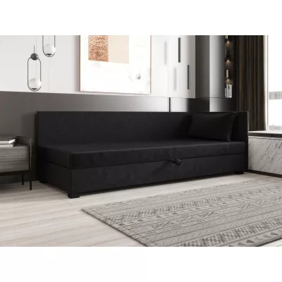 Jednolôžková posteľ 80x195 ZAJDA PLUS 2 s úložným priestorom - grafitová