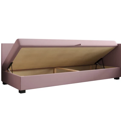 Jednolôžková posteľ 80x195 ZAJDA PLUS 2 s úložným priestorom - grafitová