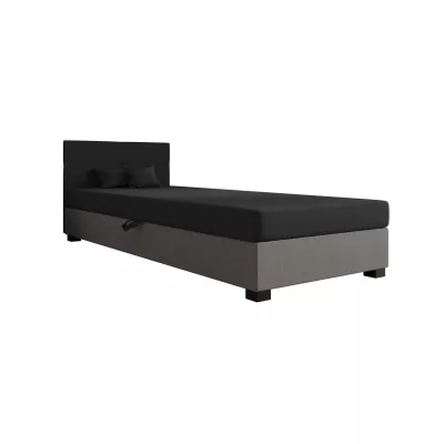 Jednolôžková čalúnená posteľ 110x195 LOCIKA 1 - šedá / svetlo šedá