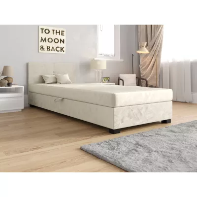 Jednolôžková čalúnená posteľ 80x195 LOCIKA 1 - ecru