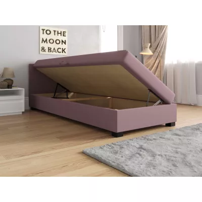 Jednolôžková čalúnená posteľ 110x195 LOCIKA 1 - ecru