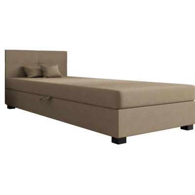 Jednolôžková čalúnená posteľ 120x195 LOCIKA 2 - hnedá