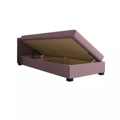 Jednolôžková čalúnená posteľ 90x195 LOCIKA 2 - ružová