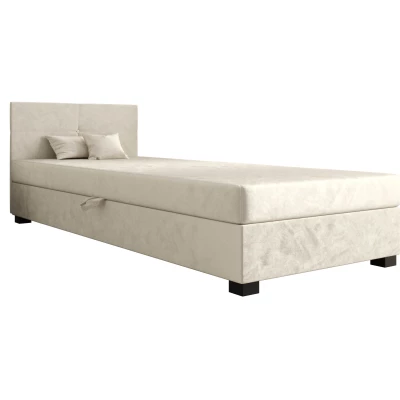 Jednolôžková čalúnená posteľ 100x195 LOCIKA 2 - ecru