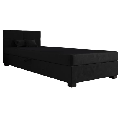 Jednolôžková čalúnená posteľ 80x195 LOCIKA 2 - grafitová