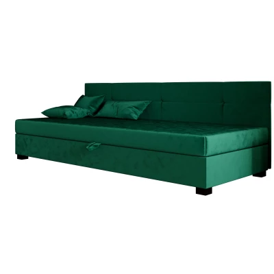 Jednolôžková čalúnená posteľ 80x195 LOCIKA BIZ 1 - zelená