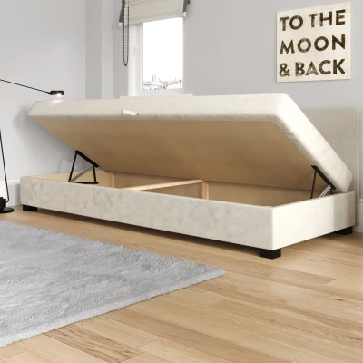 Jednolôžková čalúnená posteľ 80x195 LOCIKA BIZ 1 - svetlo šedá