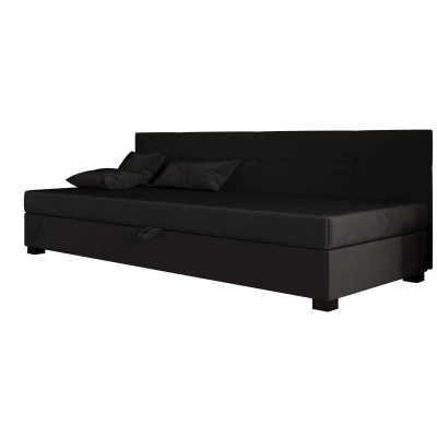 Jednolôžková čalúnená posteľ 120x195 LOCIKA BIZ 1 - grafitová