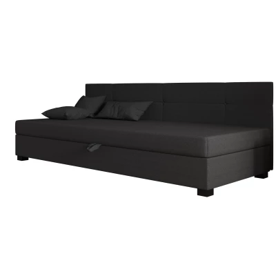 Jednolôžková čalúnená posteľ 90x195 LOCIKA BIZ 2 - šedá