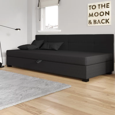 Jednolôžková čalúnená posteľ 120x195 LOCIKA BIZ 2 - šedá