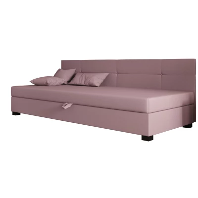 Jednolôžková čalúnená posteľ 120x195 LOCIKA BIZ 2 - ružová