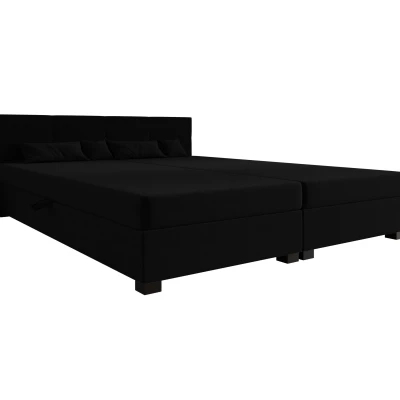 Manželská posteľ 140x200 LOCIKA DOUBLE 1 - čierna