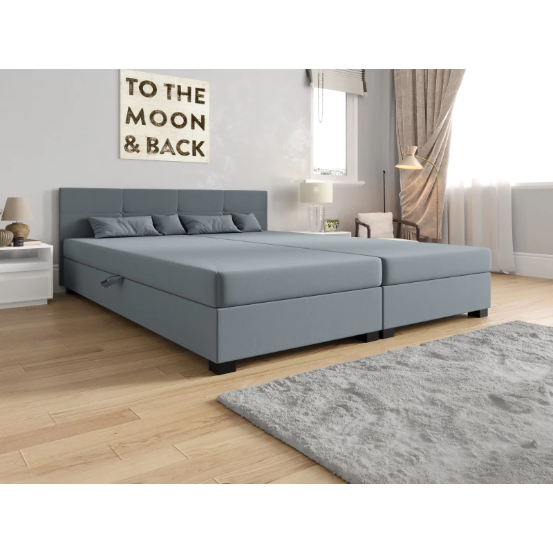 Manželská posteľ 180x200 LOCIKA DOUBLE 1 - modrošedá