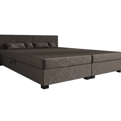 Manželská posteľ 180x200 LOCIKA DOUBLE 1 - tmavo hnedá