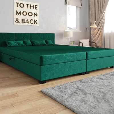 Manželská posteľ 180x200 LOCIKA DOUBLE 1 - zelená