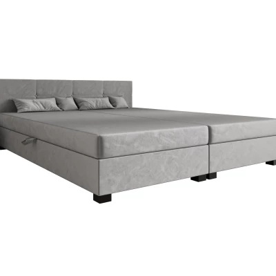 Manželská posteľ 160x200 LOCIKA DOUBLE 1 - svetlo šedá