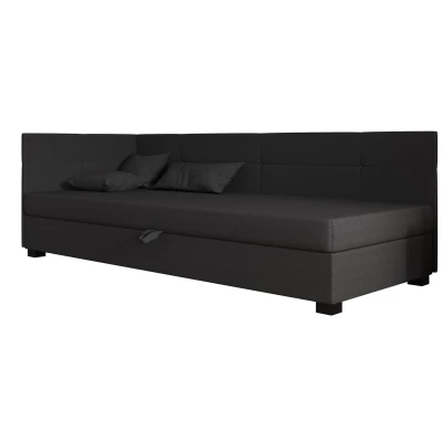 Jednolôžková čalúnená posteľ 100x195 LOCIKA PLUS 2 - šedá