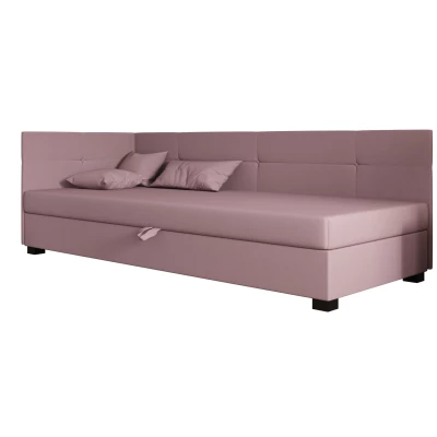 Jednolôžková čalúnená posteľ 80x195 LOCIKA PLUS 2 - ružová