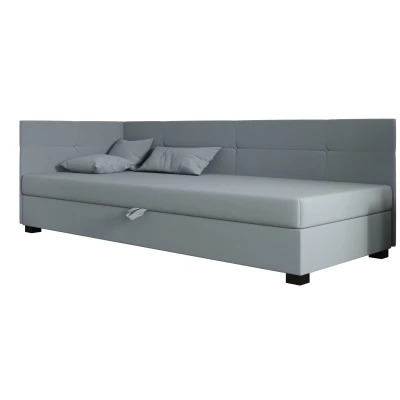 Jednolôžková čalúnená posteľ 110x195 LOCIKA PLUS 2 - modrošedá