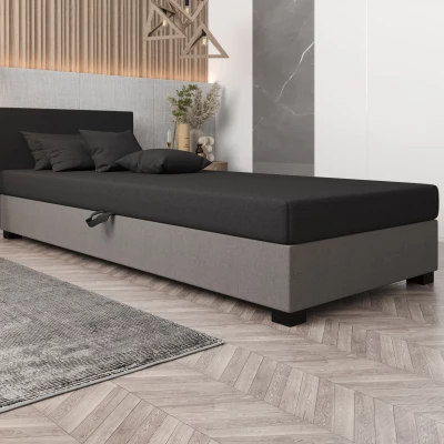 Čalúnená posteľ 80x195 HEIDI 1 - šedá / svetlo šedá