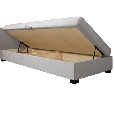 Čalúnená posteľ 120x195 HEIDI 1 - šedá / svetlo šedá