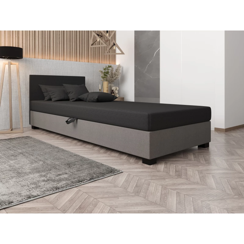 Čalúnená posteľ 120x195 HEIDI 1 - šedá / svetlo šedá