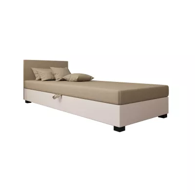 Čalúnená posteľ 80x195 HEIDI 1 - hnedá / ecru