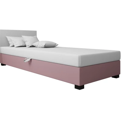 Čalúnená posteľ 100x195 HEIDI 1 - ružová / biela