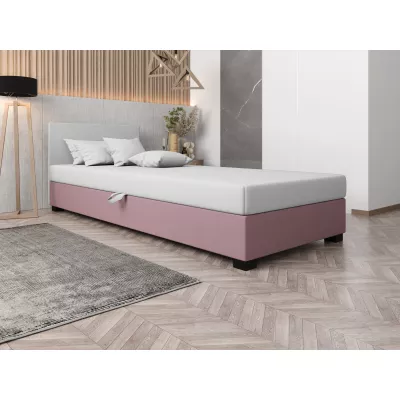 Čalúnená posteľ 110x195 HEIDI 1 - ružová / biela