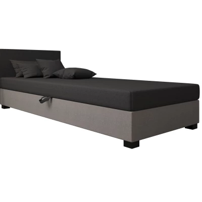 Čalúnená posteľ 100x195 HEIDI 2 - šedá / svetlo šedá