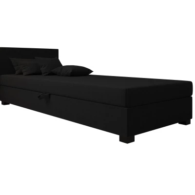 Čalúnená posteľ 80x195 HEIDI 2 - čierna