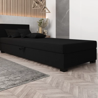 Čalúnená posteľ 80x195 HEIDI 2 - čierna