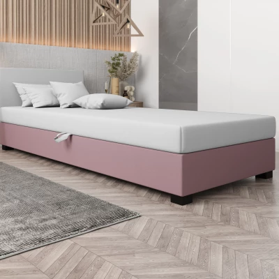 Čalúnená posteľ 80x195 HEIDI 2 - ružová / biela