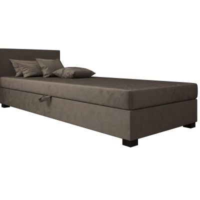 Čalúnená posteľ 80x195 HEIDI 2 - tmavo hnedá