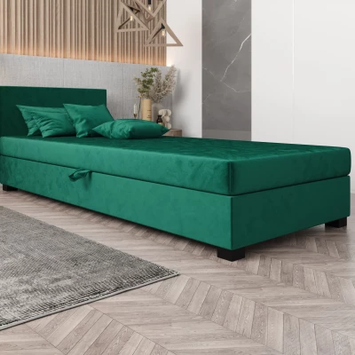 Čalúnená posteľ 90x195 HEIDI 2 - zelená