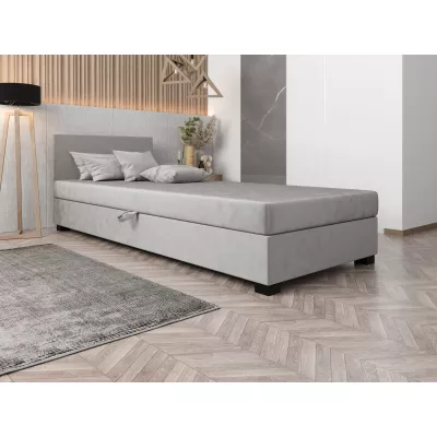 Čalúnená posteľ 90x195 HEIDI 2 - svetlo šedá