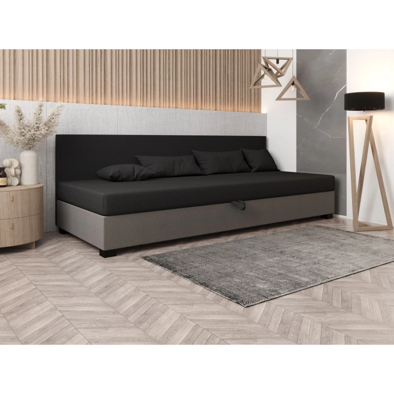 Čalúnená posteľ 80x195 HEIDI BIZ 1 - šedá / svetlo šedá