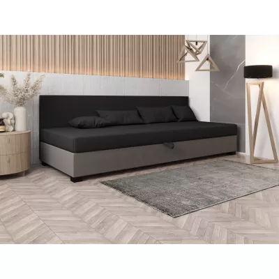 Čalúnená posteľ 120x195 HEIDI BIZ 1 - šedá / svetlo šedá