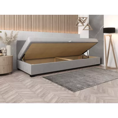 Čalúnená posteľ 80x195 HEIDI BIZ 1 - čierna / ecru