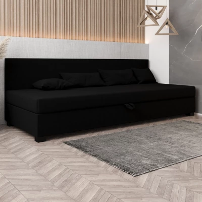 Čalúnená posteľ 90x195 HEIDI BIZ 1 - čierna